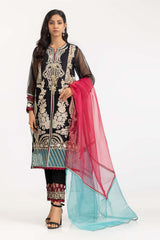 3 Piece Luxury Pret Organza Embroidered Suit ILP-23-167