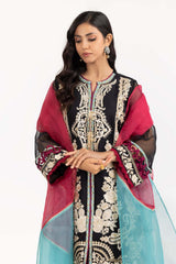 3 Piece Luxury Pret Organza Embroidered Suit ILP-23-167