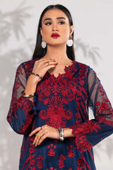Poly Net Embroidered Shirt And Trouser ILP-23-171