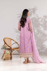 3 Piece Organza Embroidered Suit ILP-23-172