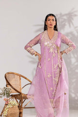 3 Piece Organza Embroidered Suit ILP-23-172