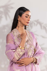 3 Piece Organza Embroidered Suit ILP-23-172