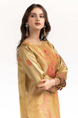 Luxury Pret Dyed Fancy Zari Embroidered kurti  ILP-23-182