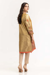 Luxury Pret Dyed Fancy Zari Embroidered kurti  ILP-23-182