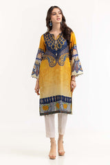 Luxury Pret Digital Printed Indian Tuser Embelished Shirt ILP-23-189