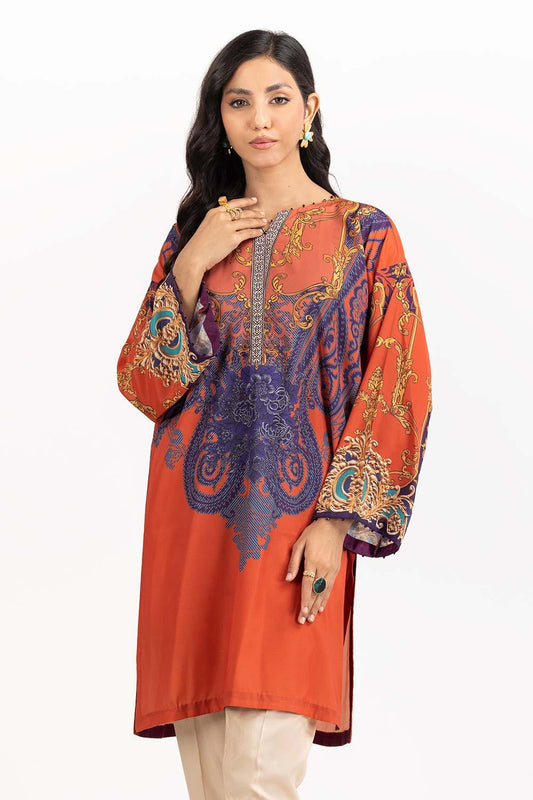 Luxury Pret Digital Printed Embelished Shirt ILP-23-190