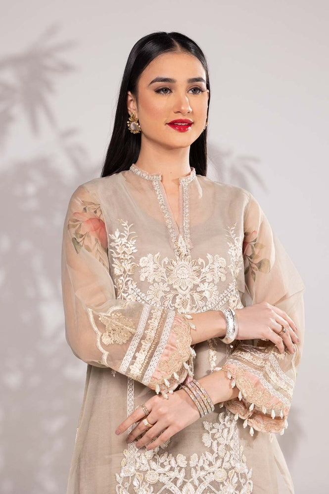 Organza Embroidered Shirt And Trouser