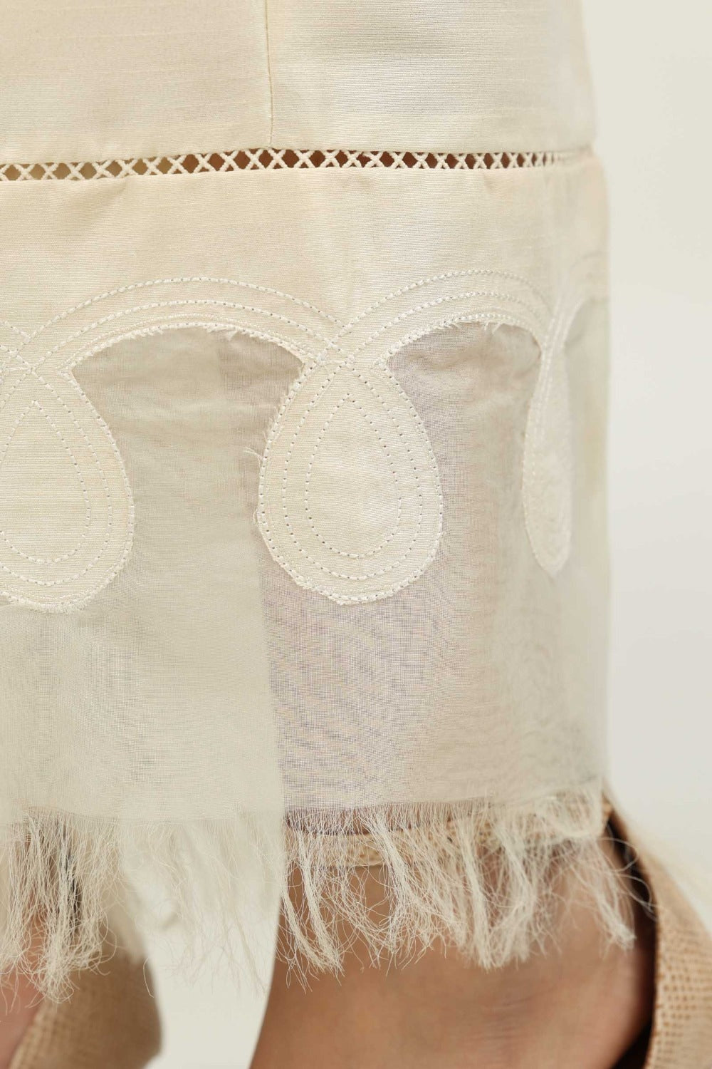 Luxury Pret Raw Silk Trousers