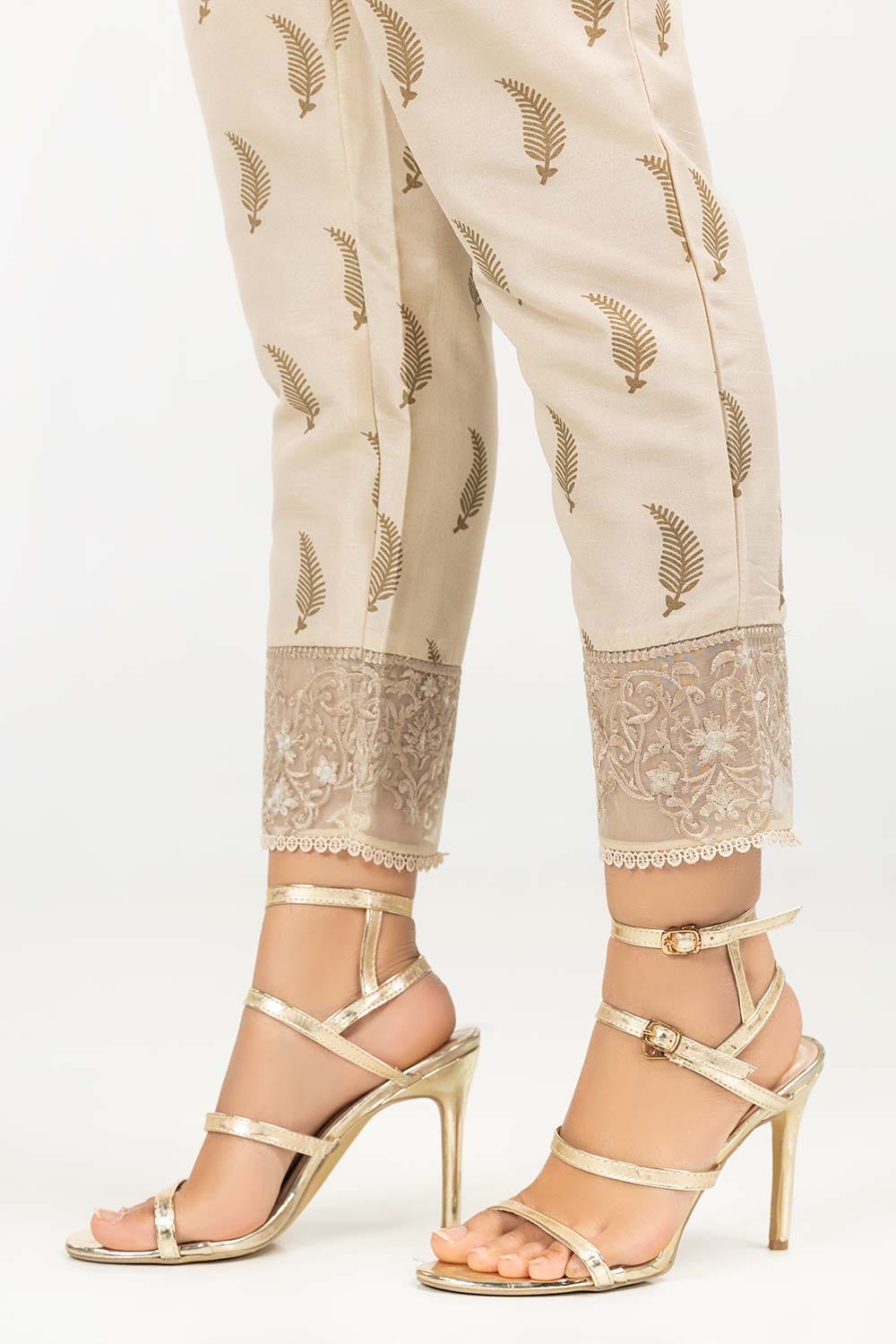 Luxury Pret Raw Silk Trousers