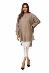 1 Piece Beige Jacquard Shirt GLS-18-142