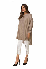 1 Piece Beige Jacquard Shirt GLS-18-142