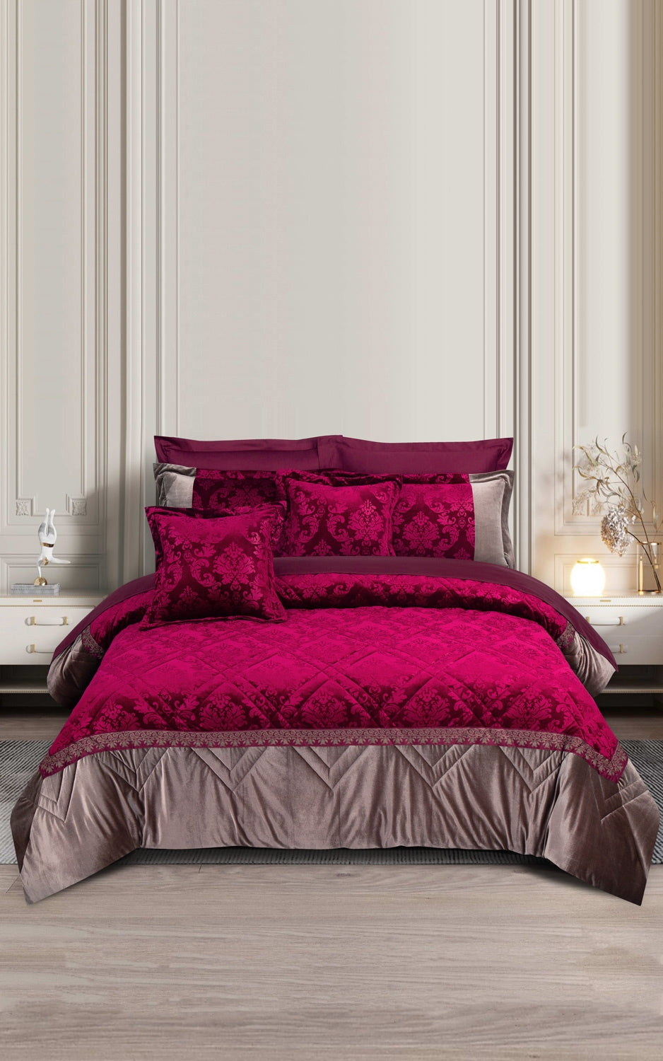 Imperial Embossed Velvet Comforter Set