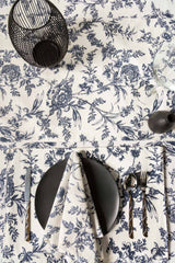 Indigo Rose Napkin Set 8 Pcs