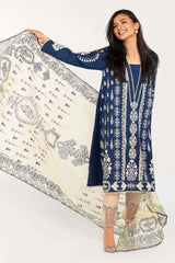 2 Piece Suit Cambric Shirt Organza Dupatta IPS-21-113