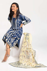 2 Piece Suit Cambric Shirt Organza Dupatta IPS-21-113