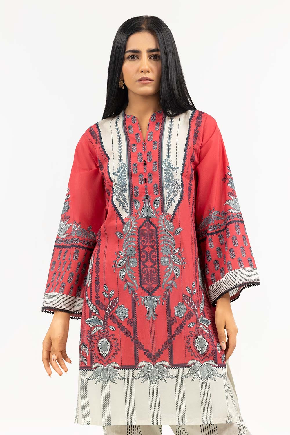 2 Piece Suit Digital Printed Cambric Shirt Trousers IPS-22-103 DP