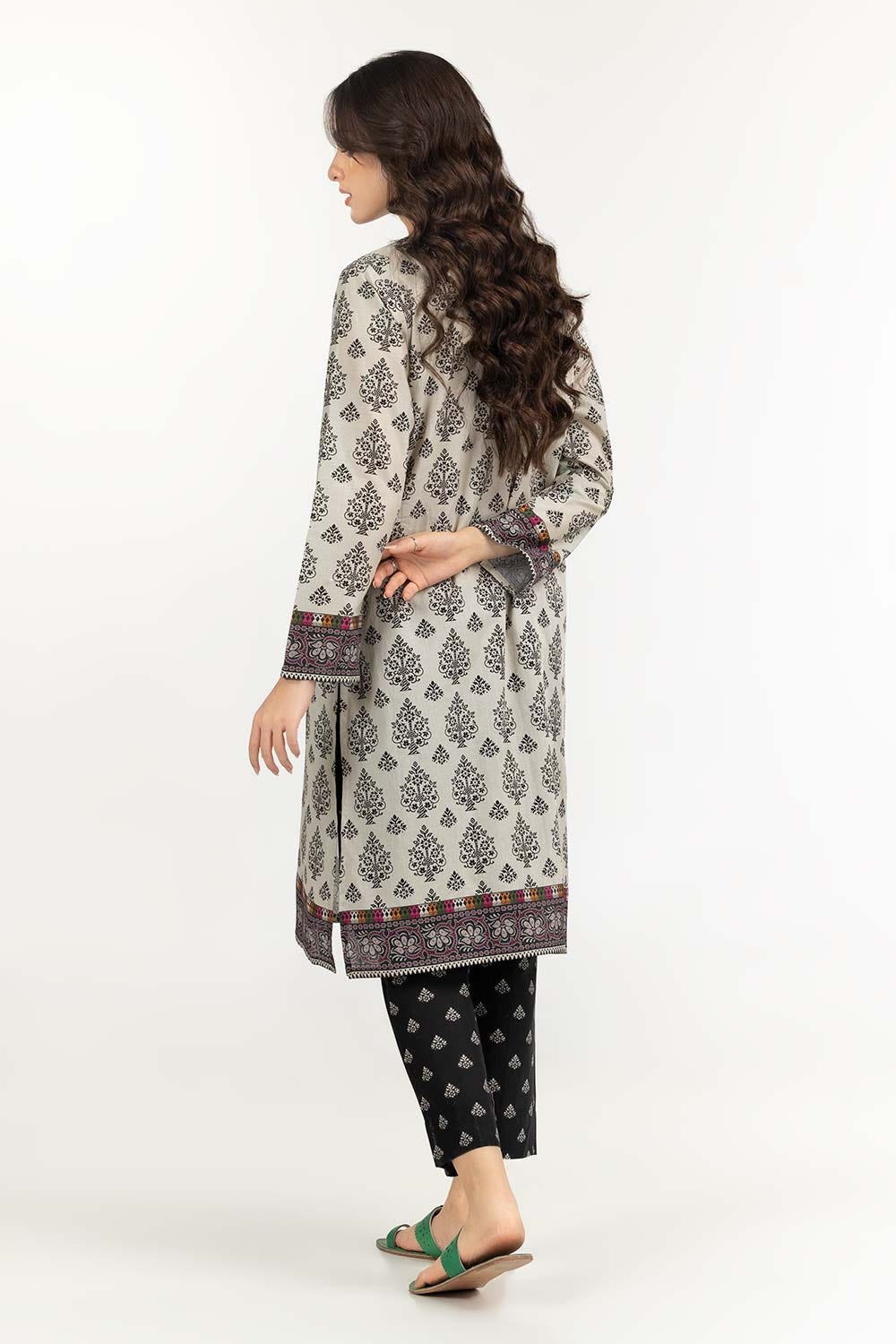 2 Piece Cambric Suit Digital Printed Shirt Trousers IPS-22-159 A