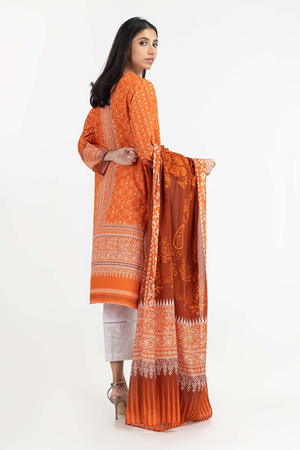 2 Piece Digital Printed Cambric Kurta Dupatta Suit IPS-22-197