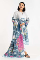 2 Piece Suit Cambric Shirt Dupatta IPS-22-208