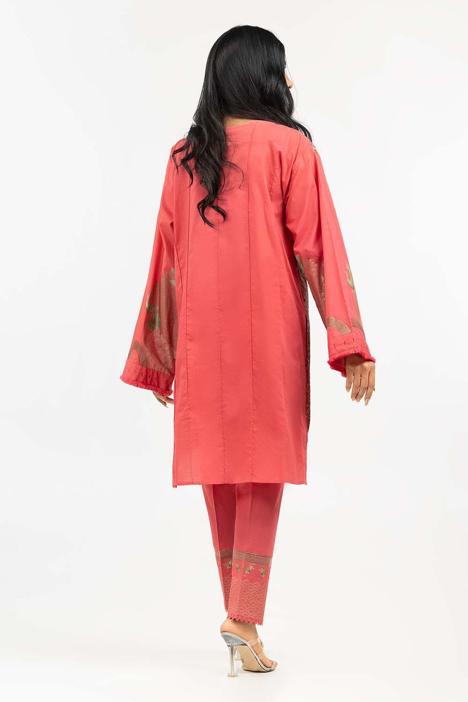 Screen Printed Cambric Shirt with Trousers