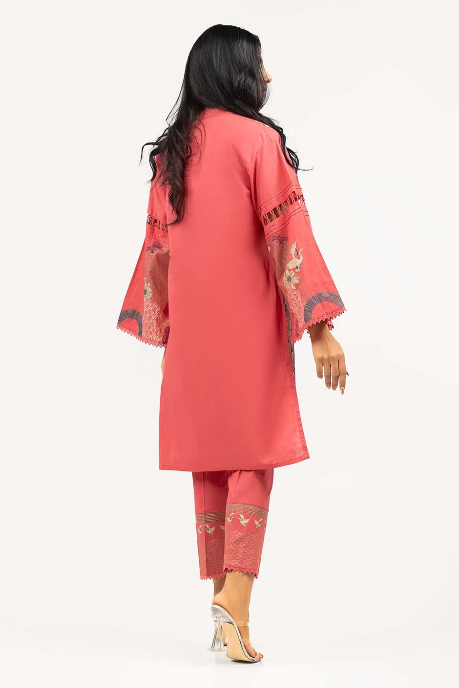 Screen Printed Cambric Shirt with Trousers