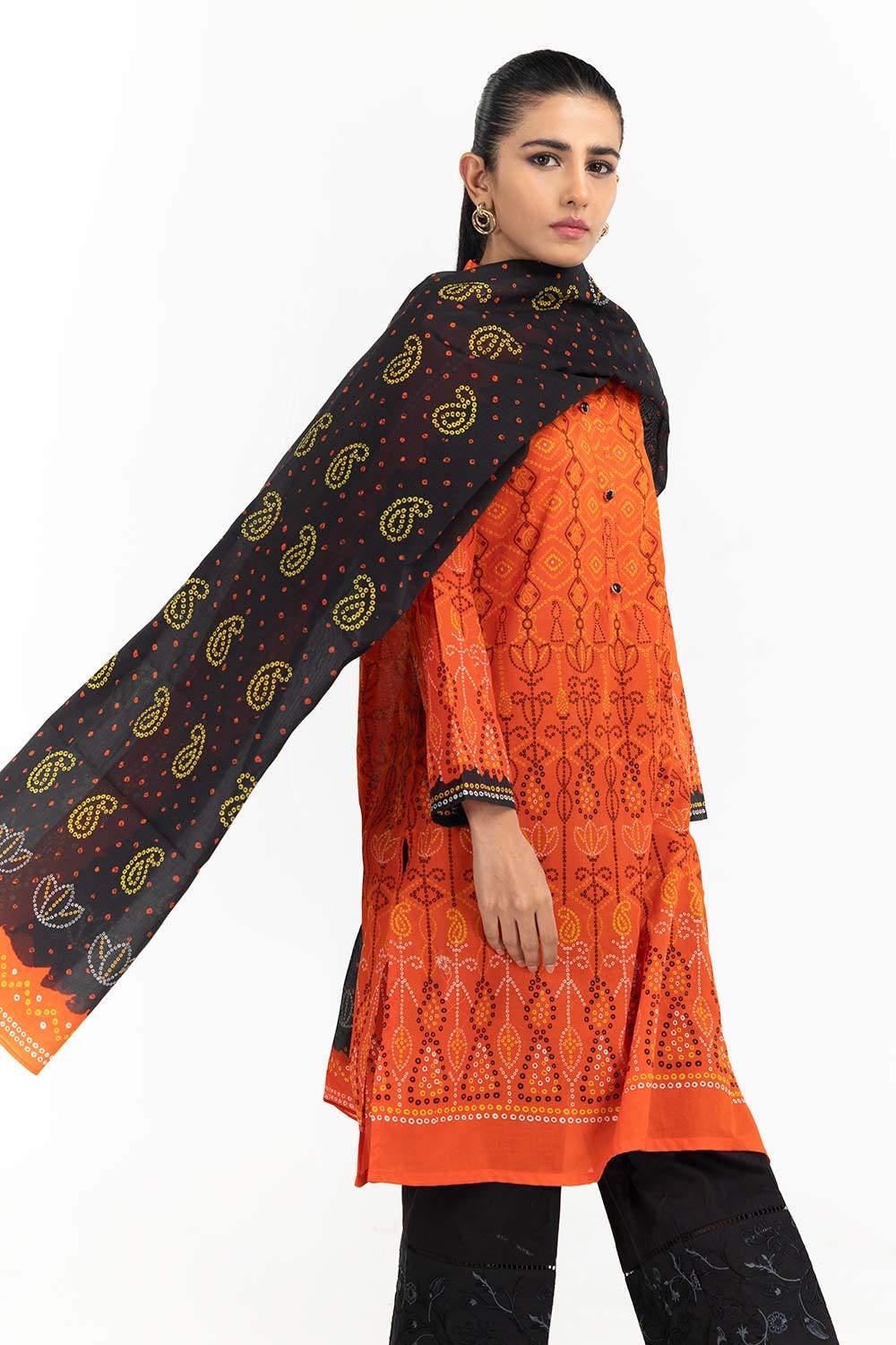 2 Piece Digital Printed Cambric Shirt With Dupatta IPS-23-04