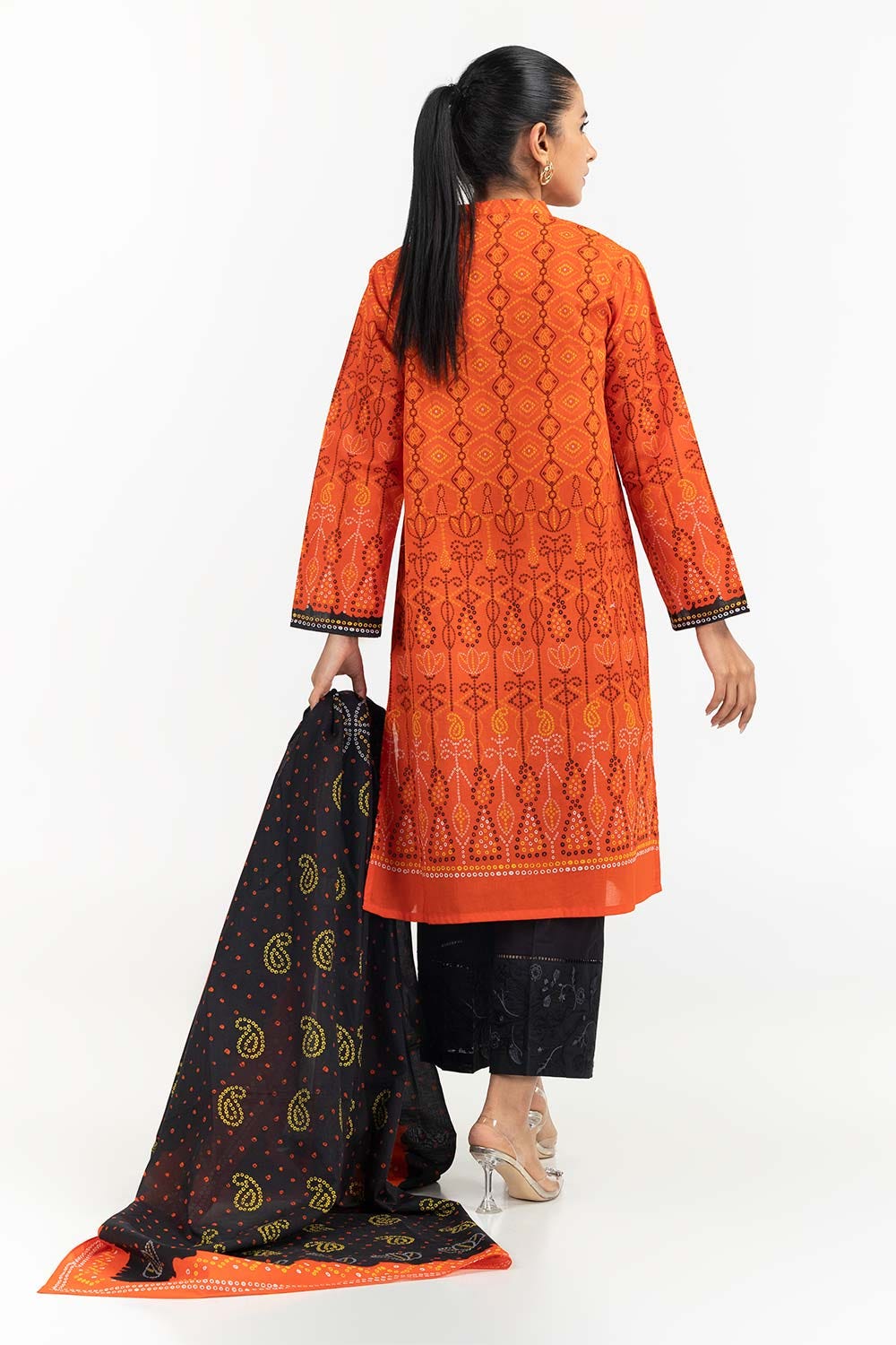 2 Piece Digital Printed Cambric Shirt With Dupatta IPS-23-04