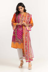 2 Piece Printed Cambric Shirt With Dupatta IPS-23-06