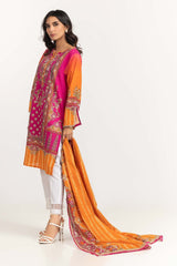 2 Piece Printed Cambric Shirt With Dupatta IPS-23-06