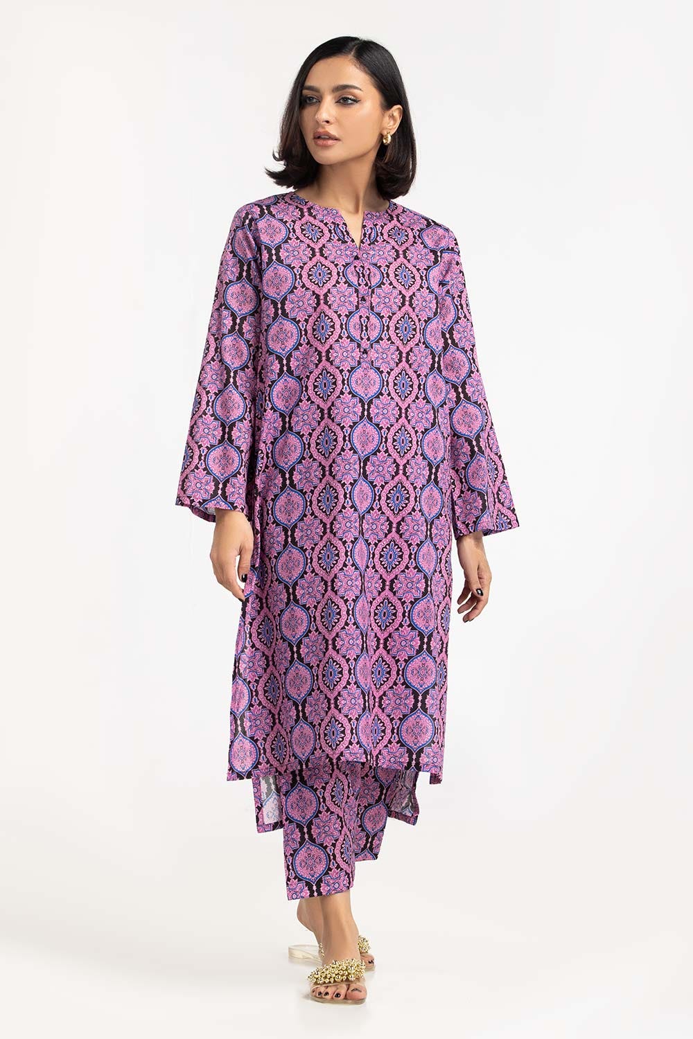2 Piece Digital Printed Cambric Shirt with Shalwar IPS-23-101