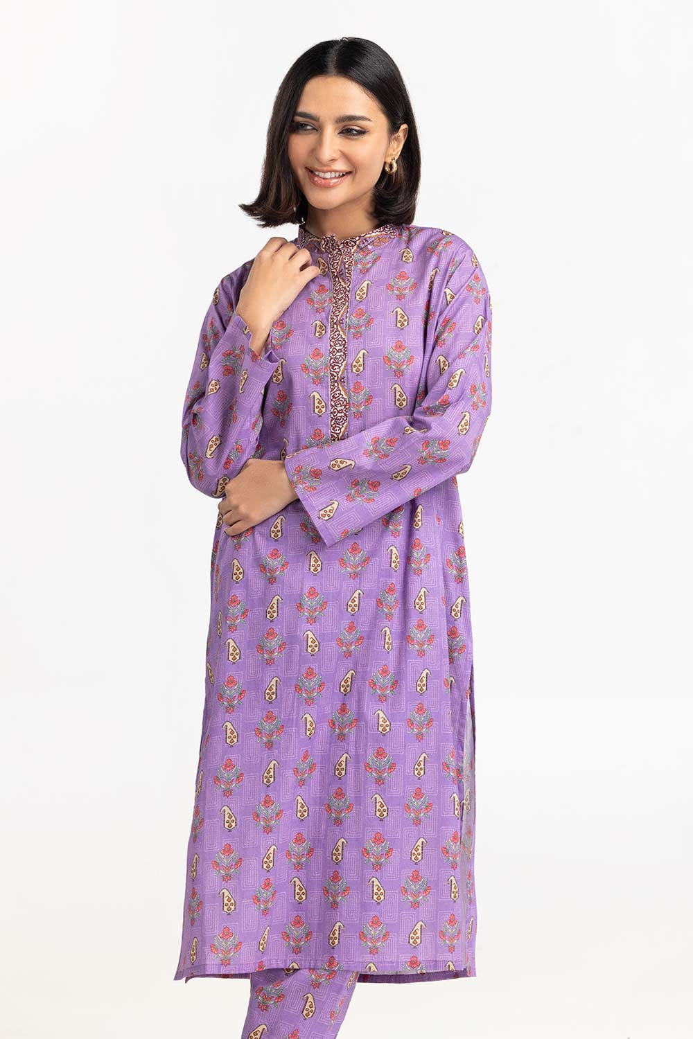 2 Piece Printed Cambric Shirt With Shalwar IPS-23-102