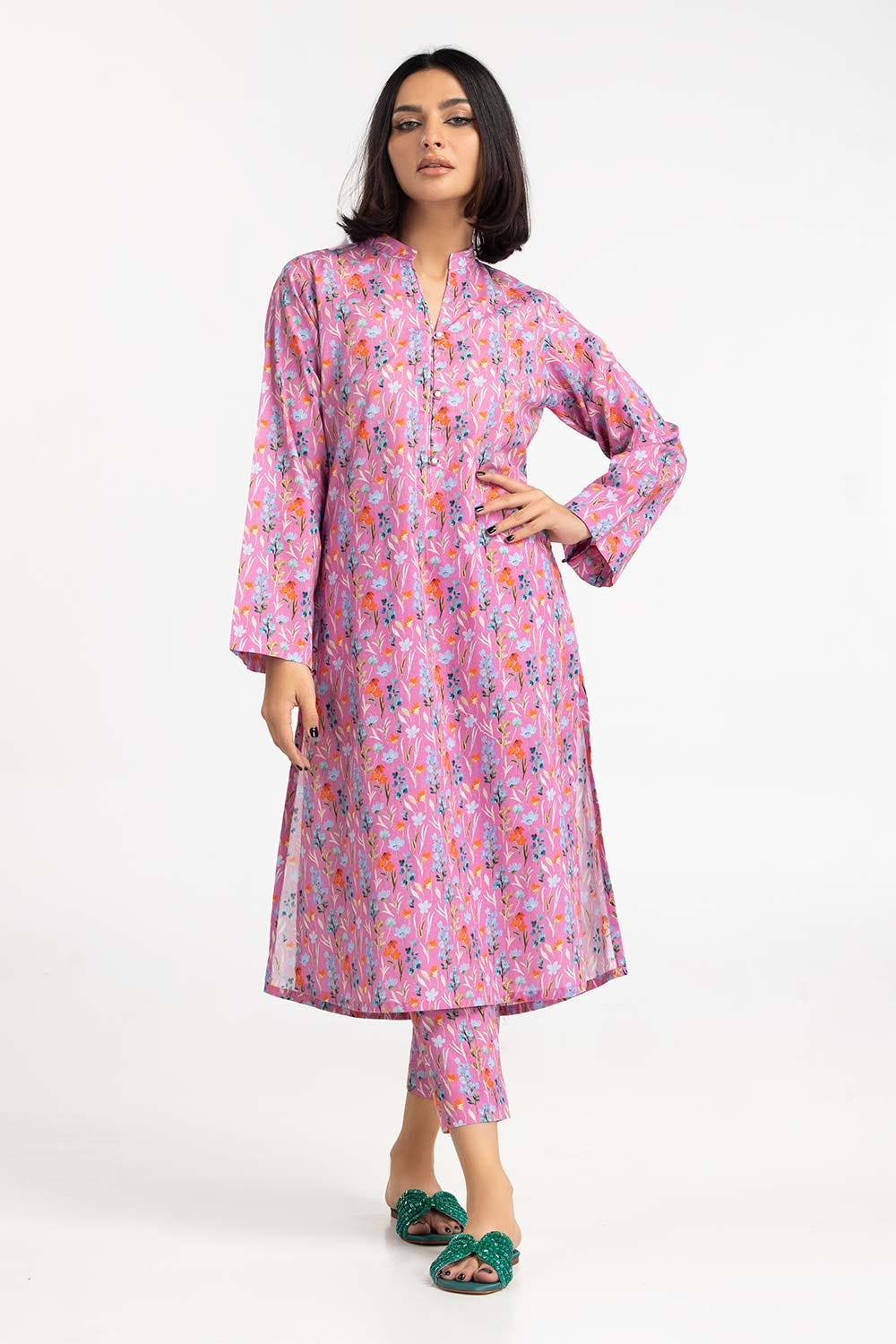 2 Piece Digital Printed Cambric Shirt with Shalwar IPS-23-103