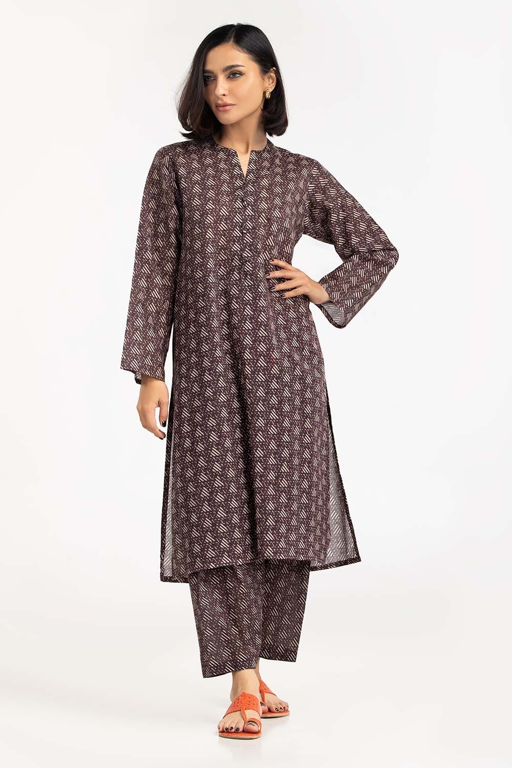 2 Piece Digital Printed Cambric Shirt With Trouser IPS-23-105