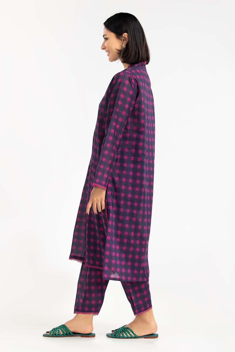 2 Piece Printed Cambric Shirt With Trouser IPS-23-107