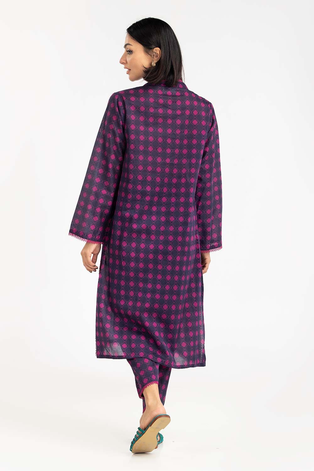 2 Piece Printed Cambric Shirt With Trouser IPS-23-107