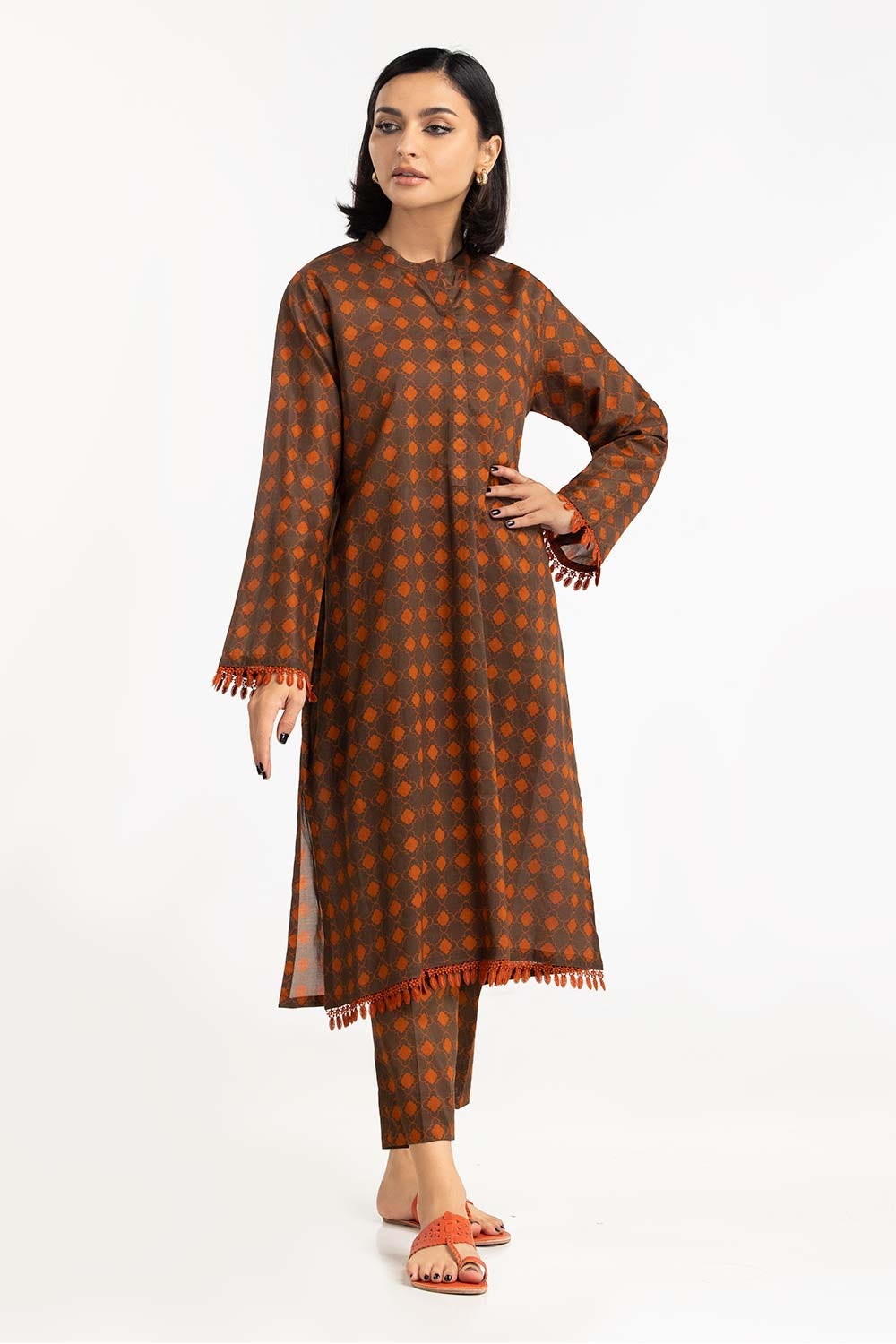 2 Piece Digital Printed Cambric Shirt With Trouser IPS-23-108