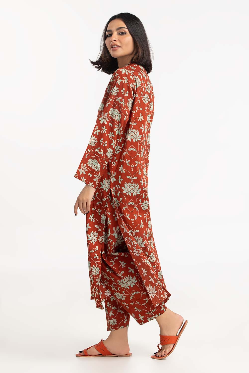2 Piece Printed Cambric Shirt with Trouser IPS-23-109