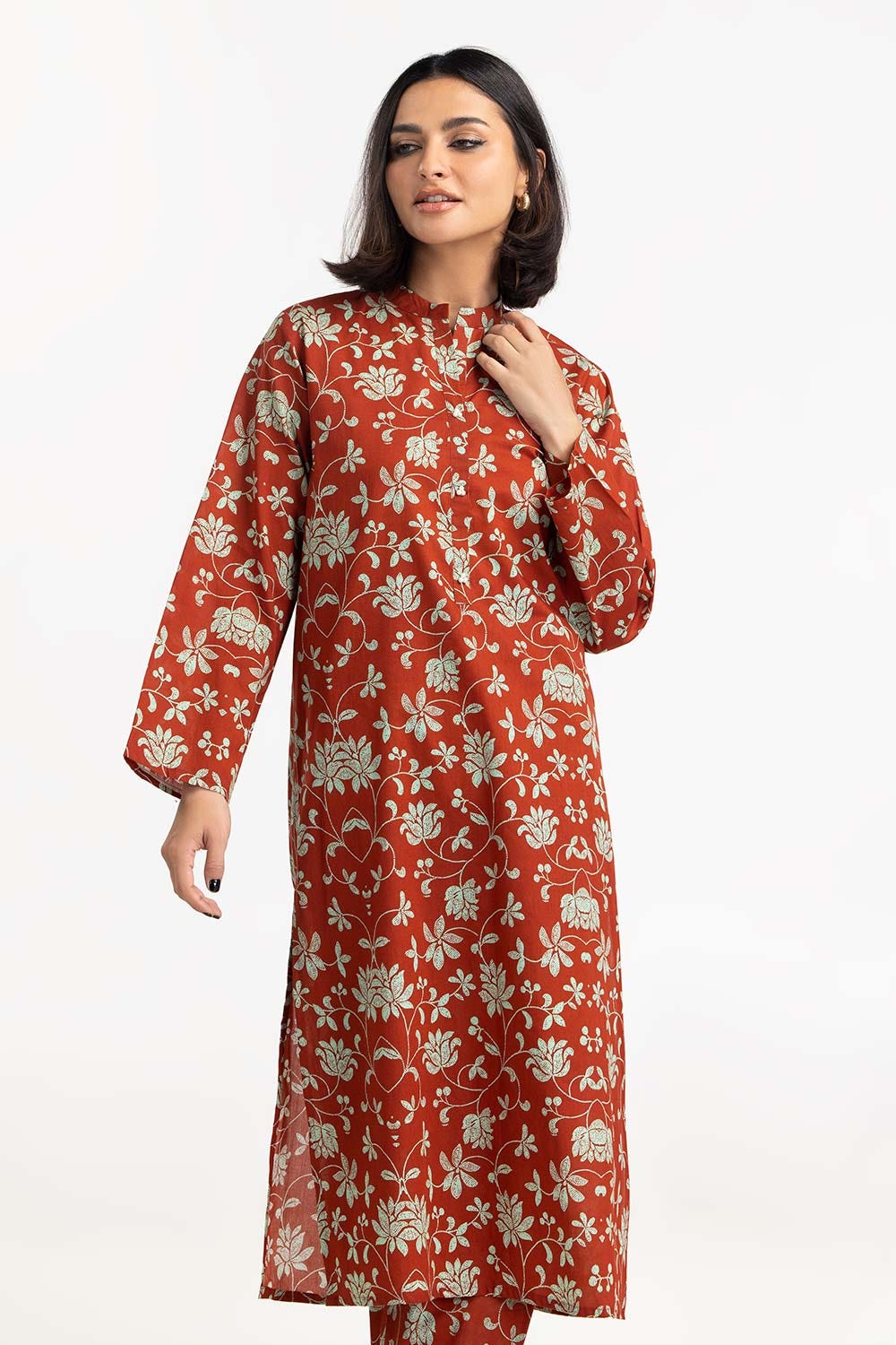 2 Piece Printed Cambric Shirt with Trouser IPS-23-109
