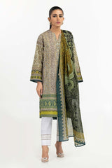 2 Piece Printed Cambric Shirt With Dupatta IPS-23-10