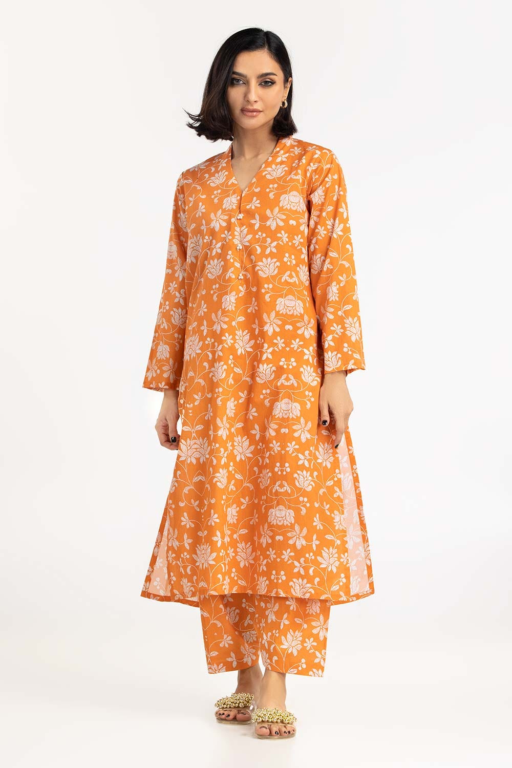 2 Piece Printed Cambric Shirt with Trouser IPS-23-110