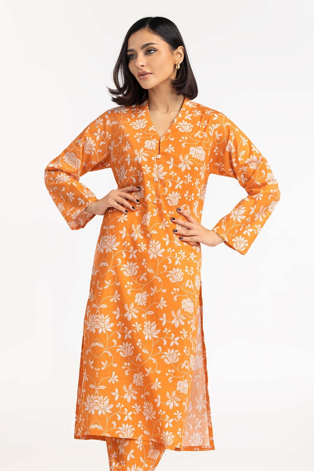 2 Piece Printed Cambric Shirt with Trouser IPS-23-110