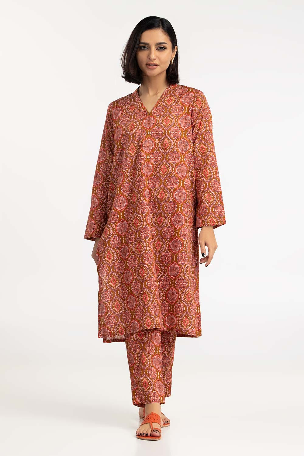 2 Piece Print Cambric Shirt With Trouser IPS-23-112