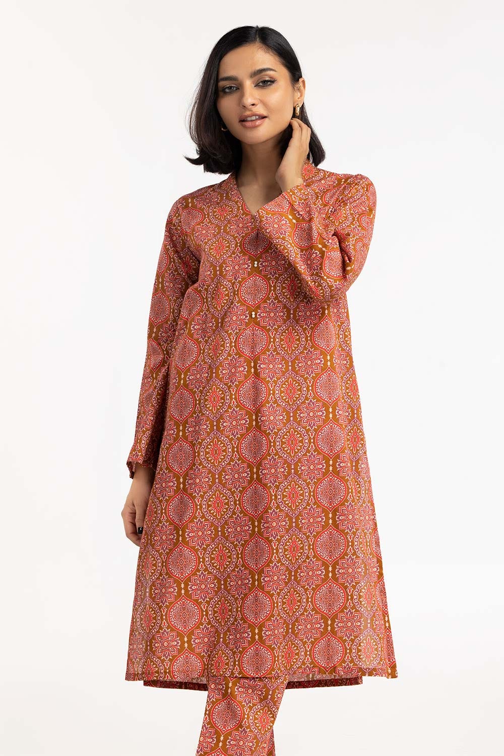 2 Piece Print Cambric Shirt With Trouser IPS-23-112