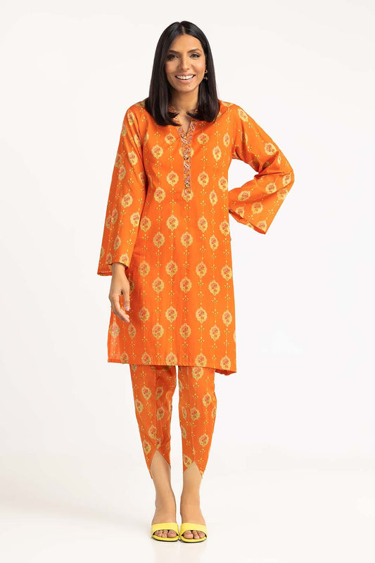 2 Piece Digital Printed Cambric Kurti With Trouser IPS-23-113