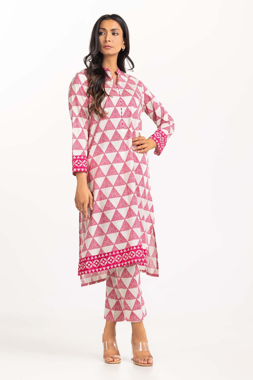 2 Piece Printed Cambric Shirt With Trouser IPS-23-114