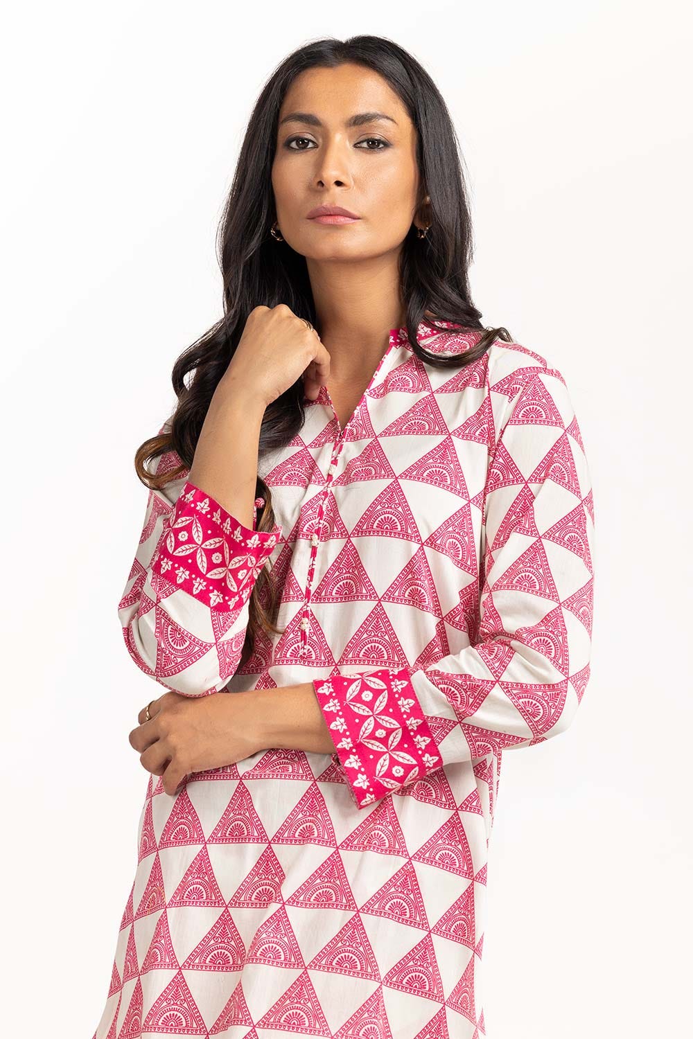2 Piece Printed Cambric Shirt With Trouser IPS-23-114