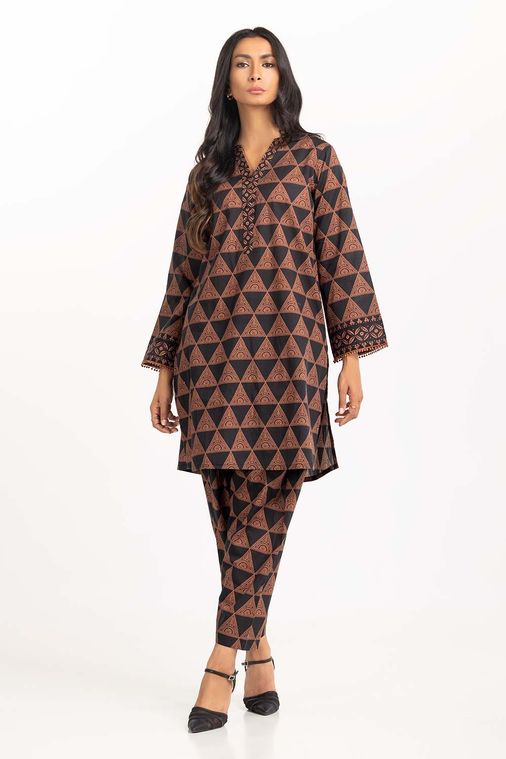 2 Piece Printed Cambric Shirt With Trouser IPS-23-115