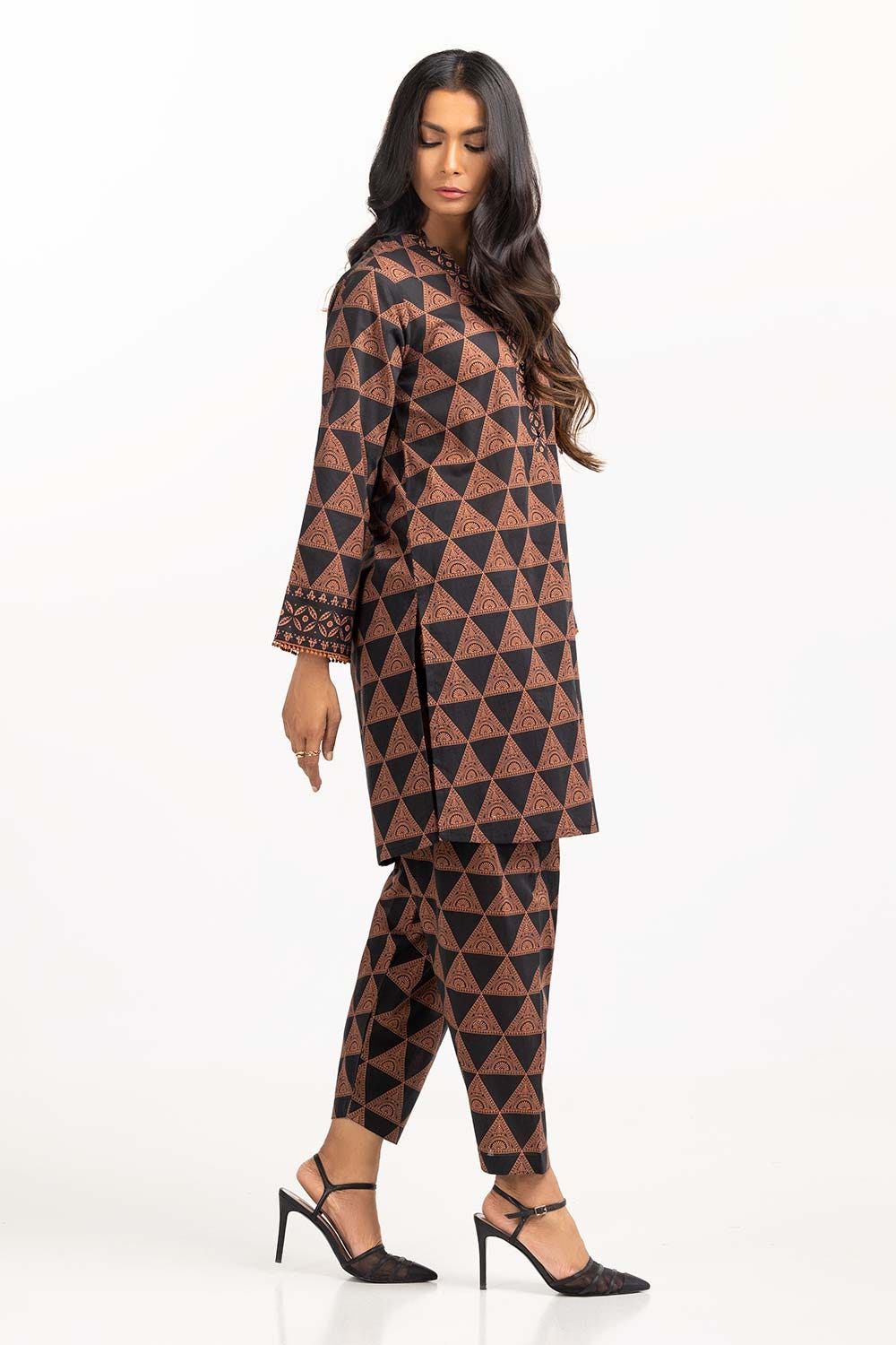2 Piece Printed Cambric Shirt With Trouser IPS-23-115