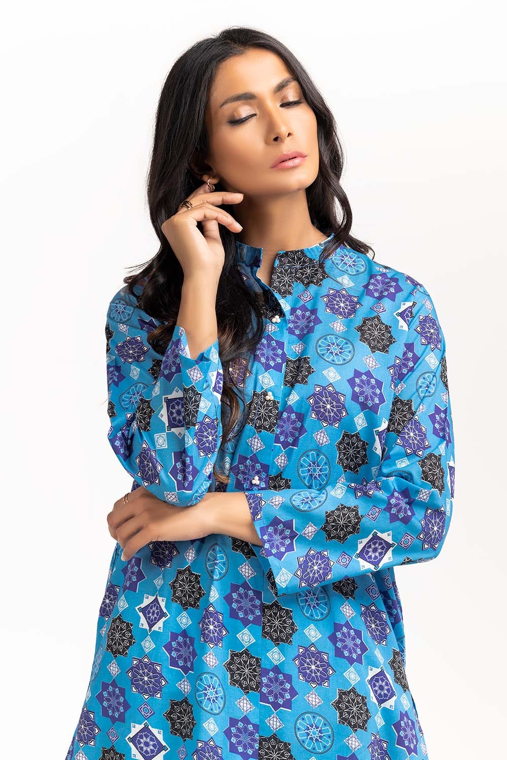 2 Piece Digital Printed Cambric Shirt With Trouser IPS-23-122
