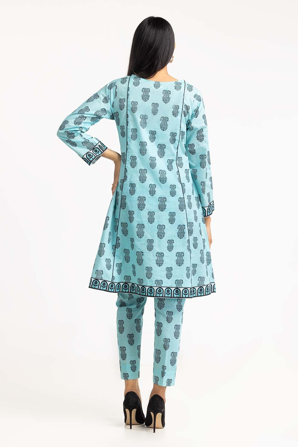 2 Piece Printed Cambric Shirt With Trouser IPS-23-123